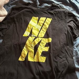 XL nike shirt with green lettering
